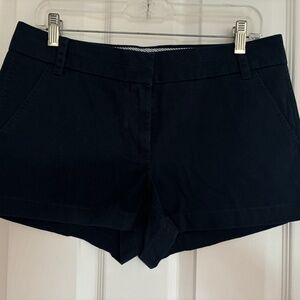 NWT J Crew Cotton Chino Shorts - Navy. Size 8. 3"